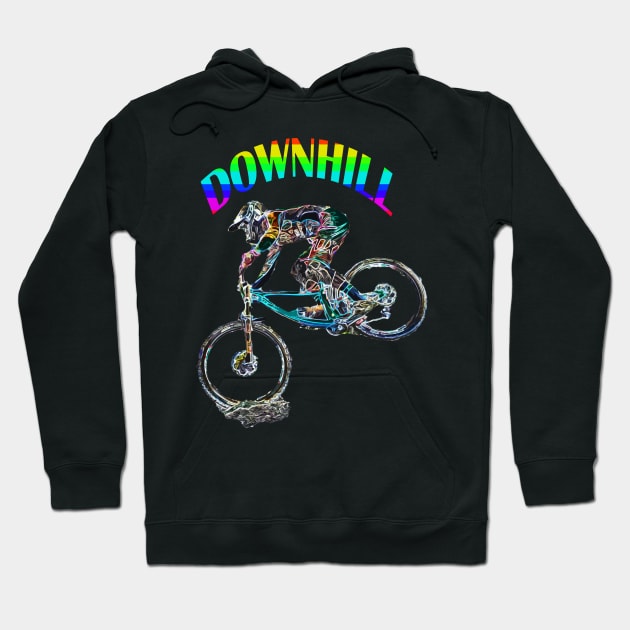 mtb downhill Hoodie by rickylabellevie